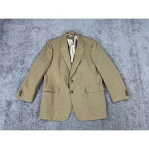 Jack Nicklaus Blazer 44 R Beige Hart Schaffner Marx Golden Bear Golf Sport